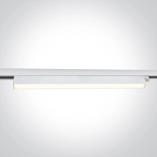 WHITE 48W CCTV LINEAR TRACK LIGHT 230V IP20 65028CT/W/V ONE LIGHT