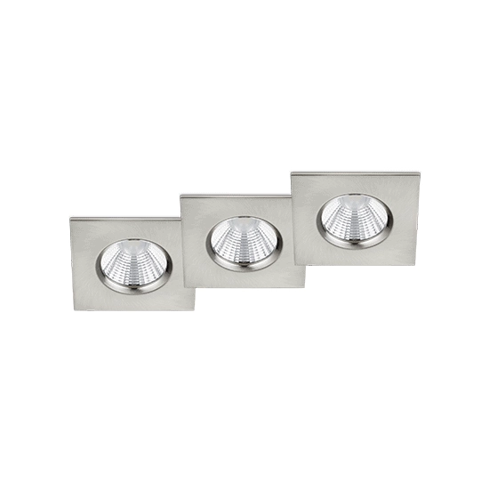 kinkiecik.pl Zestaw 3 oprawy wpuszczane ZAGROS – 650610307 incl. 3x SMD, 5,5W · 3x 345lm, 3000K TRIO
