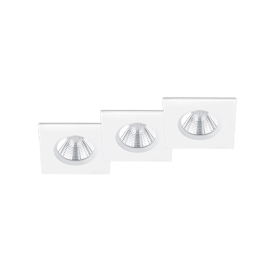 kinkiecik.pl Zestaw 3 oprawy wpuszczane ZAGROS – 650610331 incl. 3x SMD, 5,5W · 3x 345lm, 3000K TRIO
