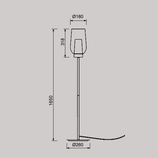Lampa podłogowa Mantra Nora 8290MA - zdjęcie dodatkowe 1