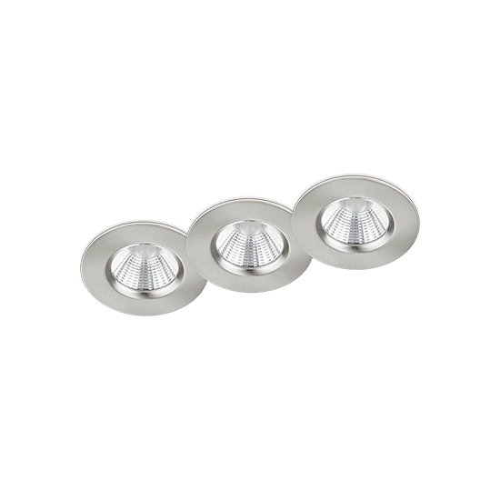 kinkiecik.pl Zestaw 3 oprawy wpuszczane ZAGROS – 650710307 incl. 3x SMD, 5,5W · 3x 345lm, 3000K TRIO