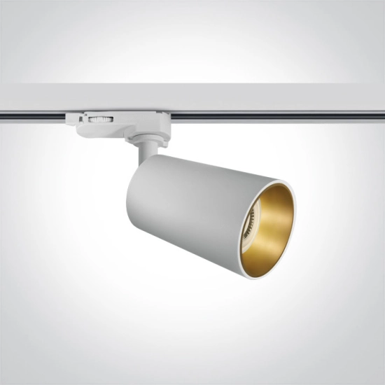 Cone 65105CT/W White 10W GU10 TRACK SPOT ONE LIGHT