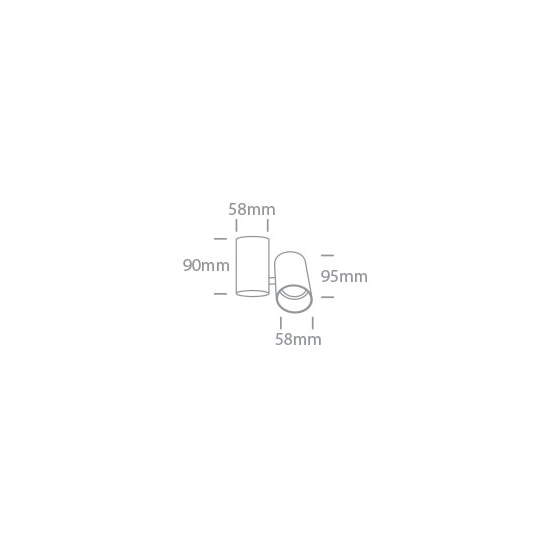 65105E/B BLACK GU10 10w DARK LIGHT One Light