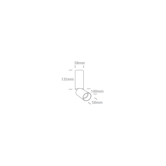 65105EA/B BLACK GU10 10w DARK LIGHT One Light