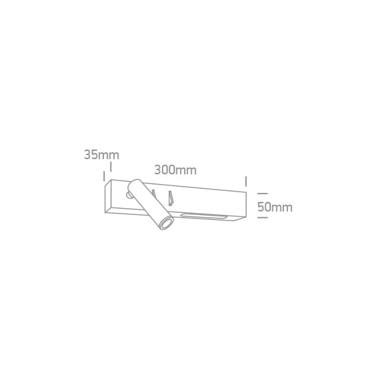 kinkiecik.pl Agnes 65146/B/W czarny kinkiet LED 3W+6W 230V 3000K; zasilacze 700mA w zestawie ONE LIGHT