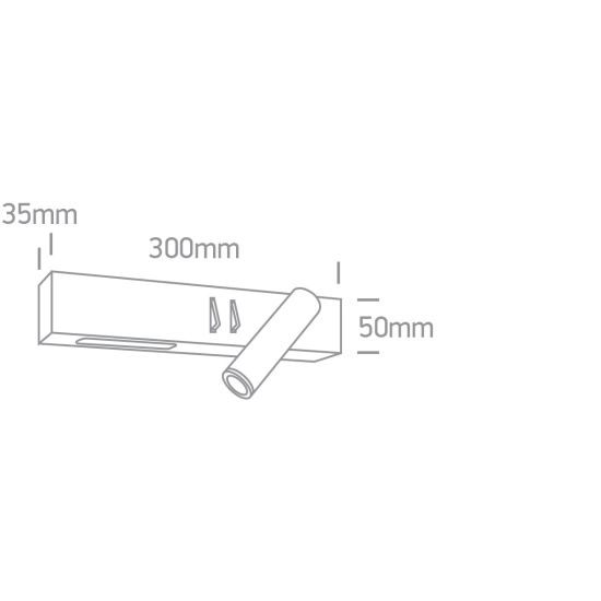 Kinkiet Reading Spots Aluminium 65146A/W/W ONE LIGHT