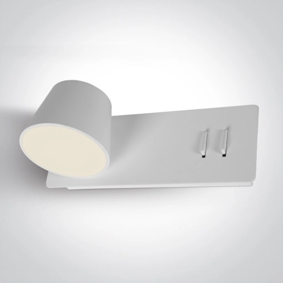 WHITE LED 6W+4W UPLIGHT WW IP20 230V LEFT 65147/W/W ONE LIGHT