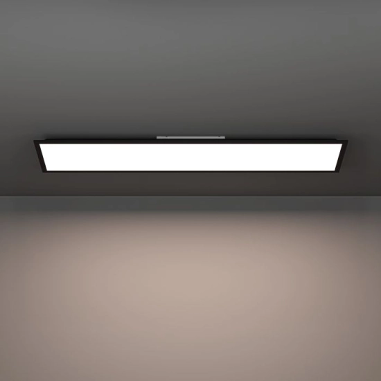 MORADILLO Plafon LED 119,5x29,5 cm czarny prostokątny oprawa sufitowa 901487 EGLO