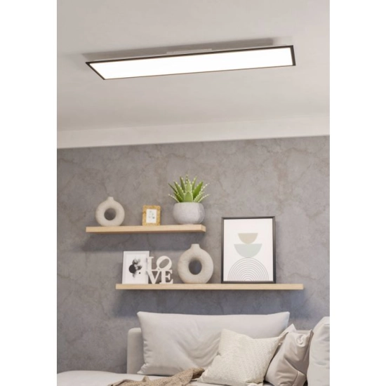 MORADILLO Plafon LED 119,5x29,5 cm czarny prostokątny oprawa sufitowa 901487 EGLO