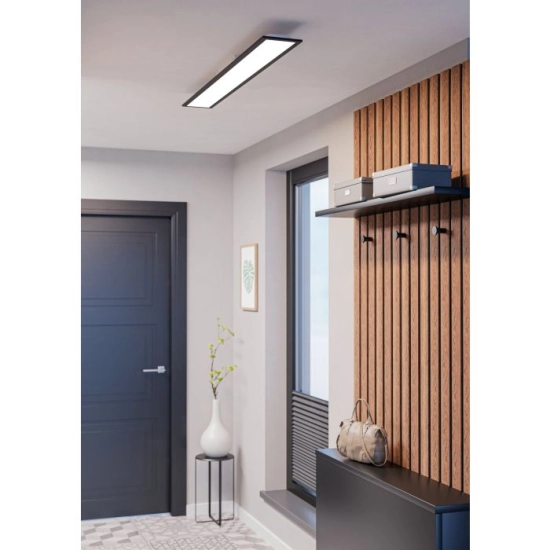 MORADILLO Plafon LED 119,5x14,5 cm czarny prostokątny oprawa sufitowa 901488 EGLO