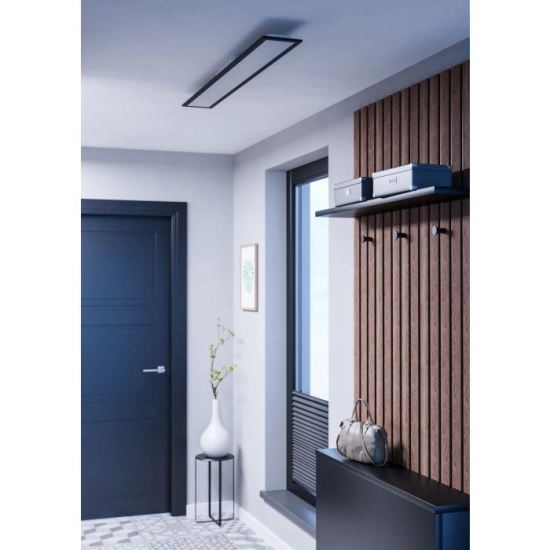 MORADILLO Plafon LED 119,5x14,5 cm czarny prostokątny oprawa sufitowa 901488 EGLO