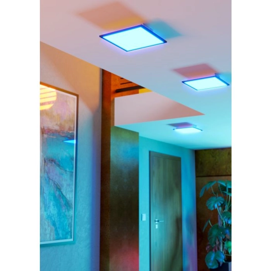 MORADILLO-Z oprawa sufitowa LED-RGB/CCT Plafon 29,5x29,5 cm czarny 901505 EGLO
