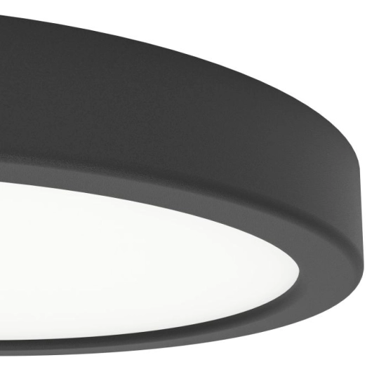 FUEVA 6 Plafon LED 11,5W 2700/4000/6500K czarny okrągły / oprawa natynkowa 901298 EGLO