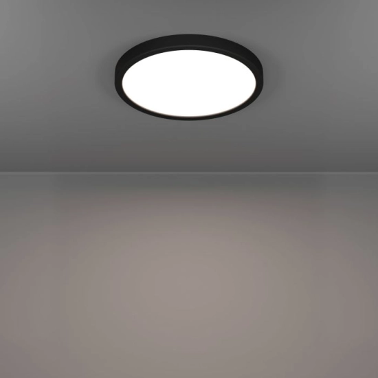 FUEVA 6 Plafon LED 14,2W 2700/4000/6500K czarny okrągły / oprawa natynkowa 901299 EGLO