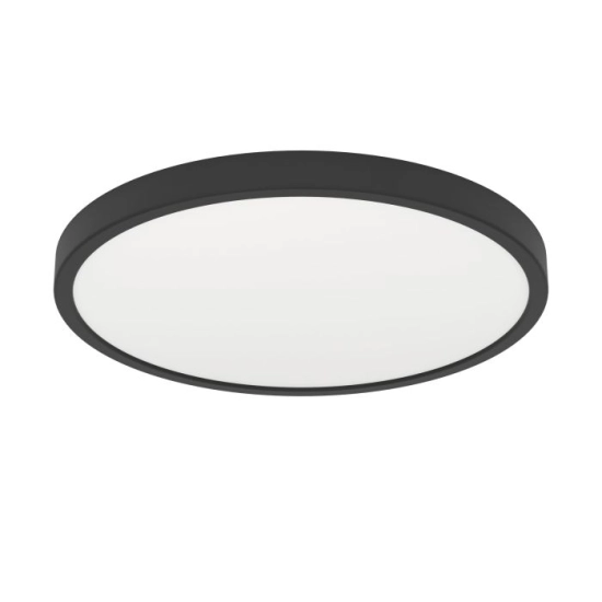 FUEVA 6 Plafon LED 17W 2700/4000/6500K czarny okrągły / oprawa natynkowa 901301 EGLO