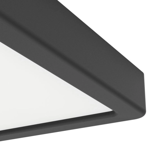 FUEVA 6 Plafon LED 7W 2700/4000/6500K czarny kwadratowy / oprawa natynkowa 901302 EGLO