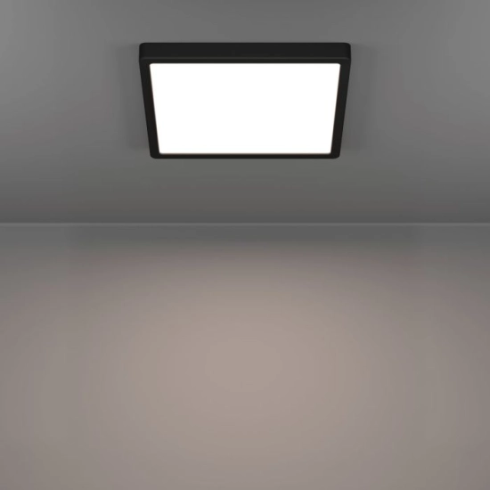 FUEVA 6 Plafon LED 13W 2700/4000/6500K czarny kwadratowy / oprawa natynkowa 901304 EGLO