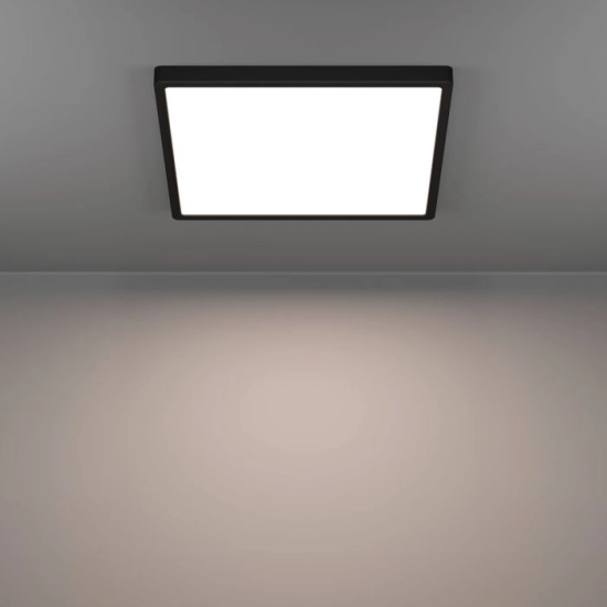 FUEVA 6 Plafon LED 17,5W 2700/4000/6500K czarny kwadratowy / oprawa natynkowa 901305 EGLO