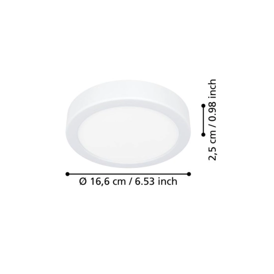 FUEVA 6 Plafon LED 7,5W 2700/4000/6500K biały okrągły / oprawa natynkowa 901306 EGLO