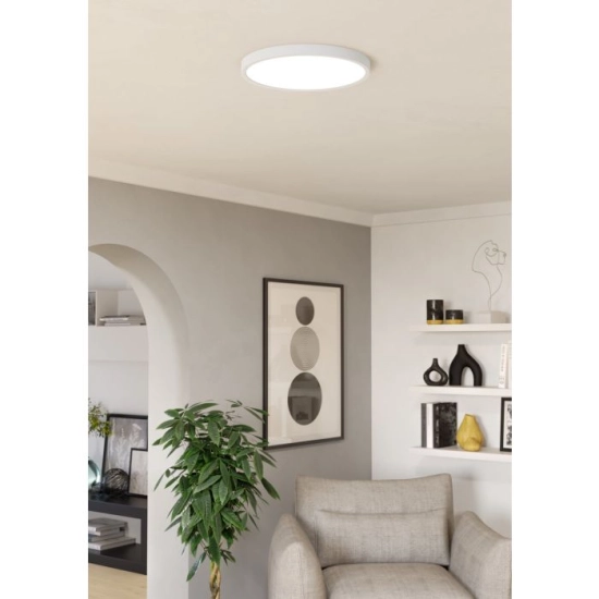 FUEVA 6 Plafon LED 17W 2700/4000/6500K biały okrągły / oprawa natynkowa 901309 EGLO