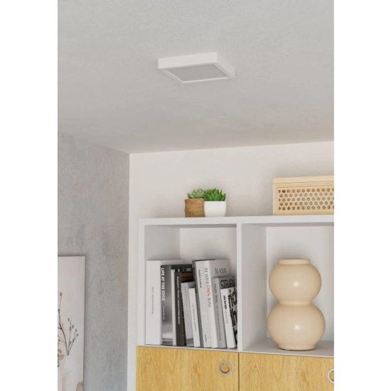 FUEVA 6 Plafon LED 7W 2700/4000/6500K biały kwadratowy / oprawa natynkowa 901311 EGLO