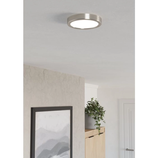 FUEVA 6 Plafon LED 7,5W 2700/4000/6500K nikiel mat okrągły / oprawa natynkowa 901315 EGLO
