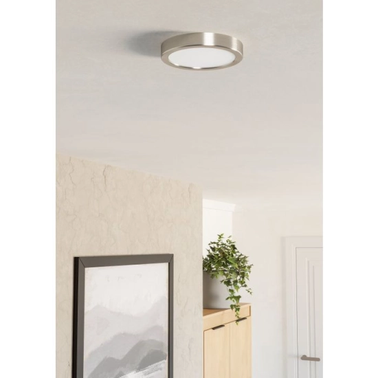 FUEVA 6 Plafon LED 7,5W 2700/4000/6500K nikiel mat okrągły / oprawa natynkowa 901315 EGLO