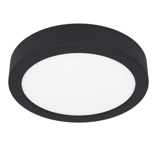FUEVA 6 Plafon LED 7,5W 2700/4000/6500K IP44 czarny okrągły / oprawa natynkowa 901324 EGLO