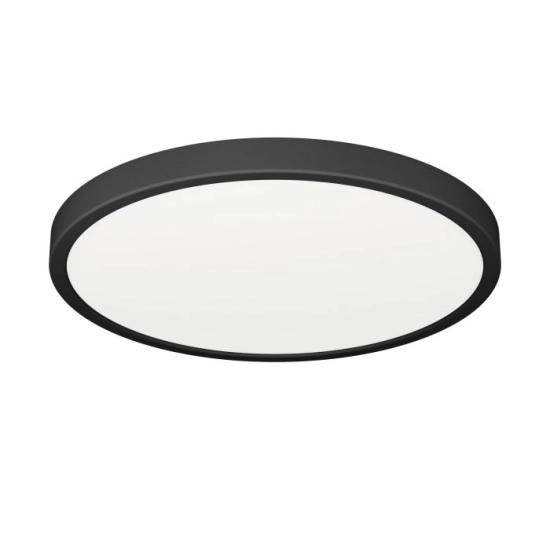 FUEVA 6 Plafon LED 14,2W 2700/4000/6500K IP44 czarny okrągły / oprawa natynkowa 901326 EGLO