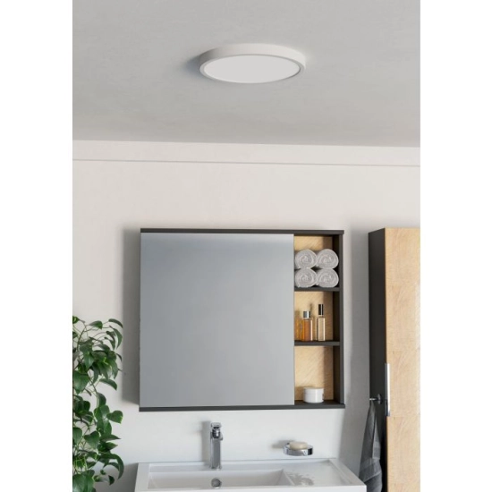 FUEVA 6 Plafon LED 14,2W 2700/4000/6500K IP44 biały okrągły / oprawa natynkowa 901334 EGLO
