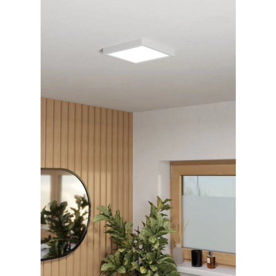 FUEVA 6 Plafon LED 10,5W 2700/4000/6500K IP44 biały kwadratowy / oprawa natynkowa 901336 EGLO