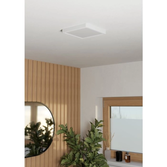 FUEVA 6 Plafon LED 10,5W 2700/4000/6500K IP44 biały kwadratowy / oprawa natynkowa 901336 EGLO