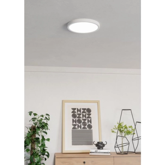 FUEVA 6-Z Plafon LED 14,3W RGB+TW IP44 biały okrągły / oprawa natynkowa 901377 EGLO