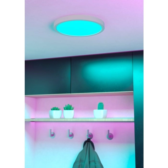 FUEVA 6-Z Plafon LED 14,3W RGB+TW IP44 biały okrągły / oprawa natynkowa 901377 EGLO