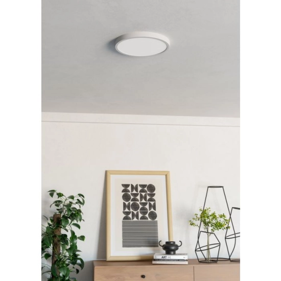 FUEVA 6-Z Plafon LED 14,3W RGB+TW IP44 biały okrągły / oprawa natynkowa 901377 EGLO