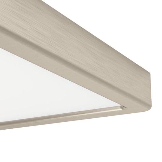 FUEVA 6-Z Plafon LED 10,5W RGB+TW IP44 nikiel mat kwadratowy / oprawa natynkowa 901383 EGLO