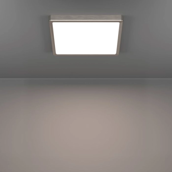 FUEVA 6-Z Plafon LED 13,5W RGB+TW IP44 nikiel mat kwadratowy / oprawa natynkowa 901384 EGLO