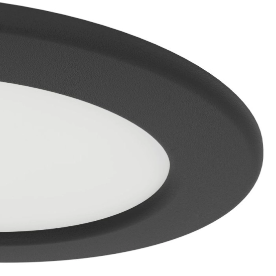 FUEVA 6 Oprawa wpuszczana LED 6,3W 2700/4000/6500K czarna 11,9 cm 901387 EGLO