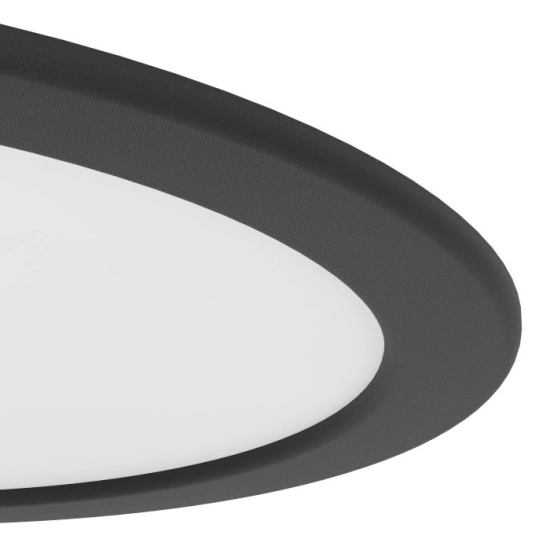 FUEVA 6 Oprawa wpuszczana LED 18,5W 2700/4000/6500K czarna 21,6 cm 901389 EGLO