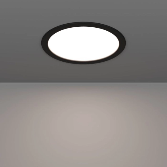 FUEVA 6 Oprawa wpuszczana LED 18,5W 2700/4000/6500K czarna 21,6 cm 901389 EGLO