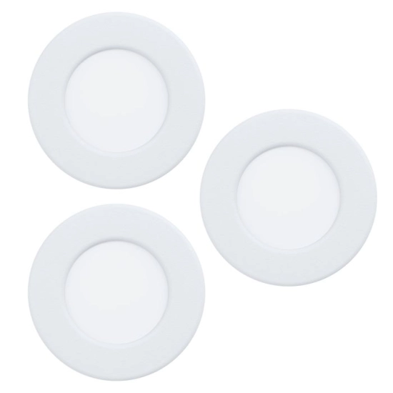 FUEVA 6 Oprawa wpuszczana LED 3X3,7W 2700/4000/6500K biała 8,8 cm Zestaw 901394 EGLO