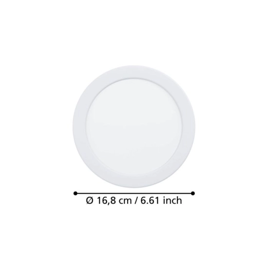 FUEVA 6 Oprawa wpuszczana LED 10,5W 2700/4000/6500K biała 16,8 cm 901397 EGLO