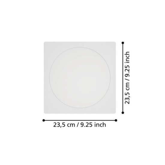 FUEVA 6 Oprawa wpuszczana LED 18,5W 2700/4000/6500K biała 21,6 cm 901402 EGLO