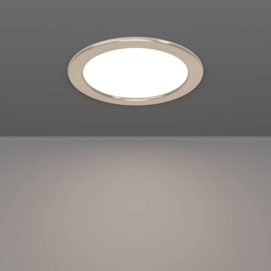 FUEVA 6 Oprawa wpuszczana LED 10,5W 2700/4000/6500K nikiel mat 16,8 cm 901406 EGLO