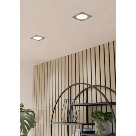 FUEVA 6 Oprawa wpuszczana LED 6,3W 2700/4000/6500K nikiel mat 11,9 cm 901408 EGLO