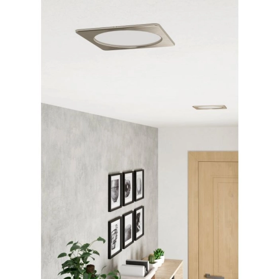 FUEVA 6 Oprawa wpuszczana LED 10,5W 2700/4000/6500K nikiel mat 16,6 cm 901409 EGLO