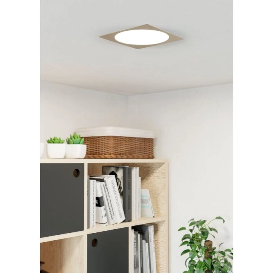 FUEVA 6 Oprawa wpuszczana LED 18,5W 2700/4000/6500K nikiel mat 21,6 cm 901411 EGLO