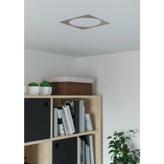 FUEVA 6 Oprawa wpuszczana LED 18,5W 2700/4000/6500K nikiel mat 21,6 cm 901411 EGLO