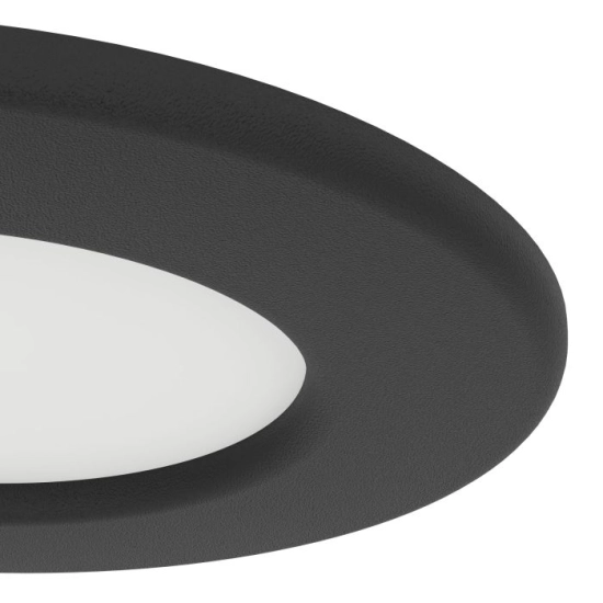 FUEVA 6 Oprawa wpuszczana LED 3,7W 2700/4000/6500K IP44 czarna 8,8 cm 901412 EGLO