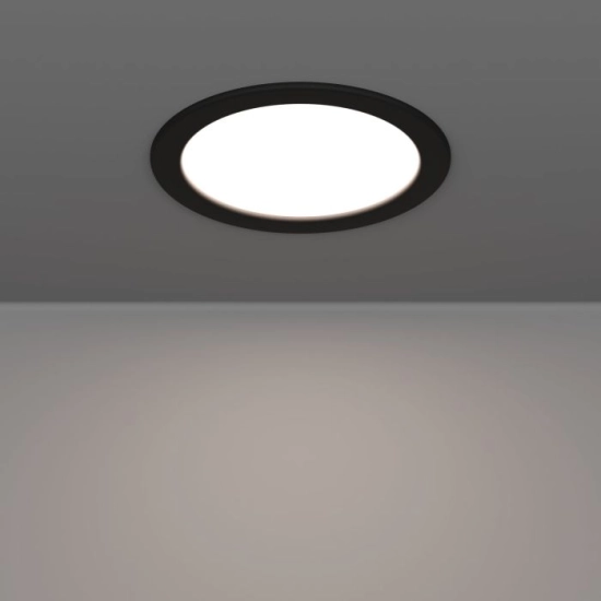 FUEVA 6 Oprawa wpuszczana LED 10,5W 2700/4000/6500K IP44 czarna 16,8 cm 901414 EGLO